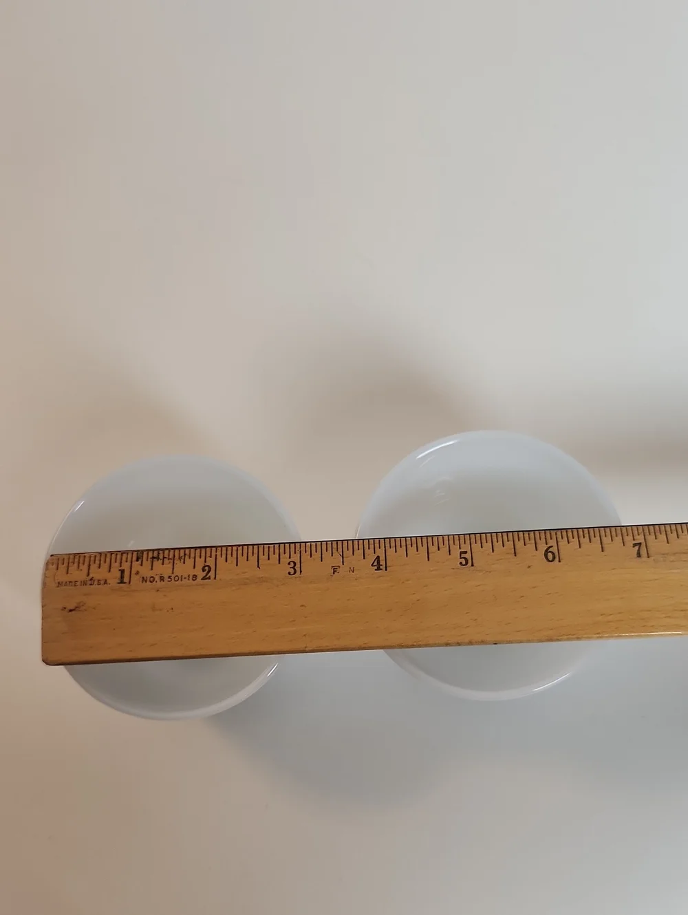 Vintage Federal Glass Milk Glass Mixing Bowl Set